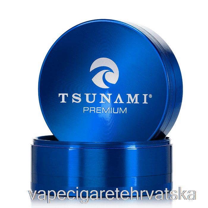Vape Hrvatska Tsunami 3.9inch 4-dijelni Sunken Top Grinder Blue (100mm)